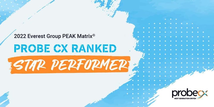 Probe CX takes home leader award as CXM provider in the 2022 Everest Group PEAK Matrix®