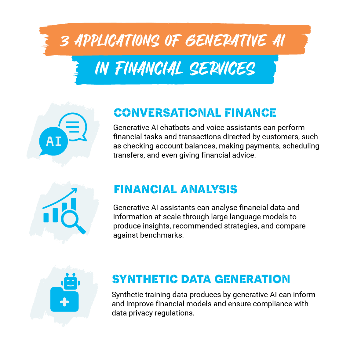 3 applications of generative ai in financial services