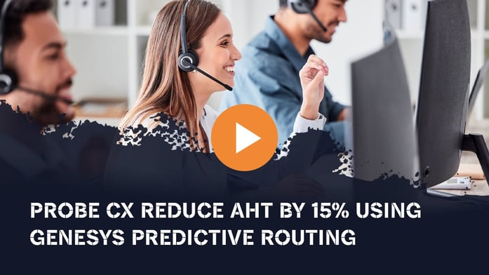 P_WebT_PlayPage_Probe CX reduce AHT by 15% using Genesys Predictive Routing