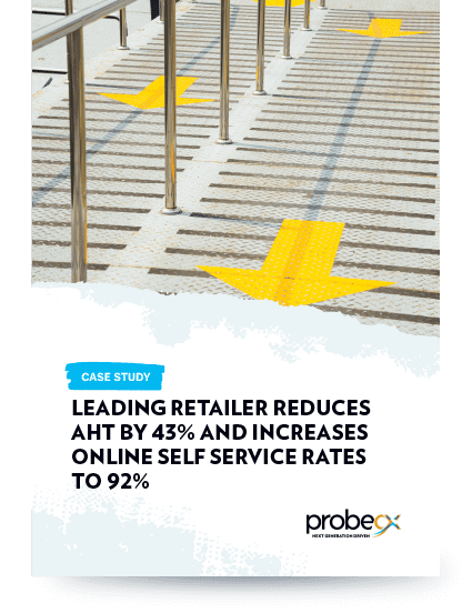 P_AU_cover_Leading retailer reduces AHT by 43% and increases online self service rates to 92%_SEP2023