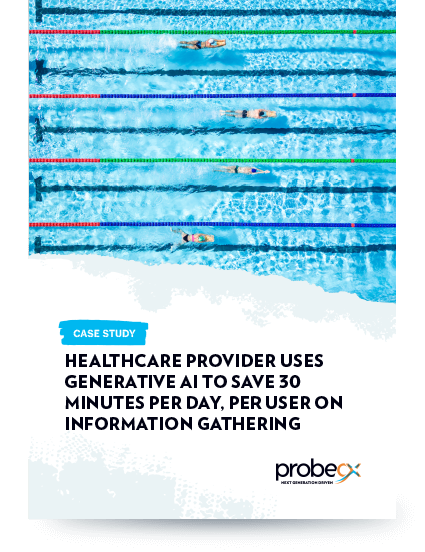 P_cover_Healthcare provider uses generative AI to save 30 minutes per day per user on information gathering_OCT2023