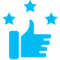 75% customer satisfaction score