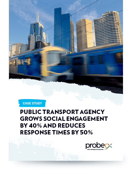 Public transport agency grows social engagement by 40% and reduces response times by 50%