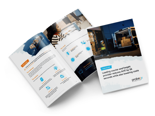 Leading courier and freight provider reduces costs and AHT by 56 seconds