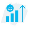 Net promoter score (NPS) increased by +14 in six months